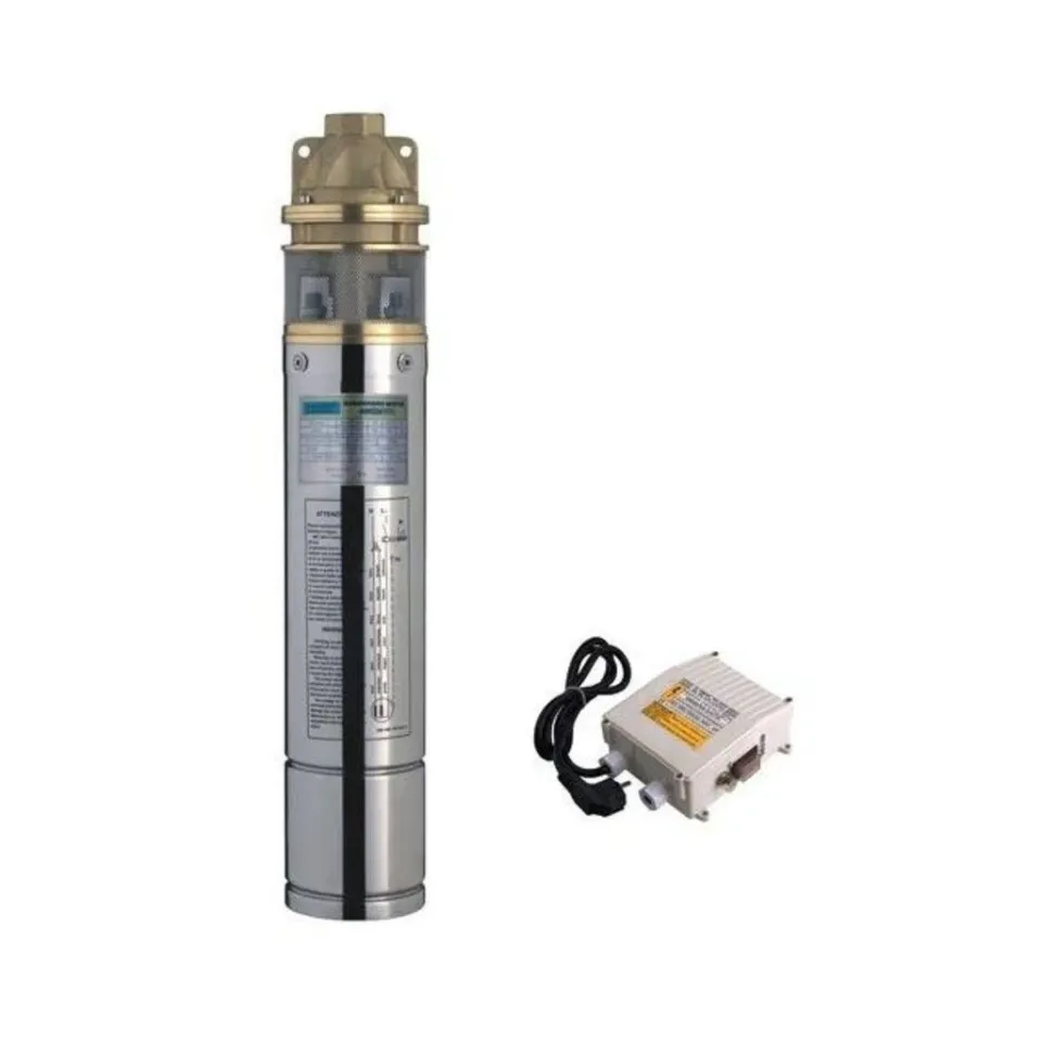 İMPO 4 SKM 100 1  HP 4'' 15 mt. Kablolu, Panolu, Fişli, Sürtme Fanlı Elektromotopomp Grubu  Monofaze