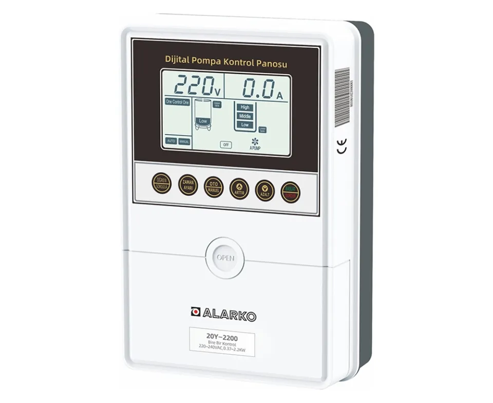 ALARKO 20Y-3000 Monofaze Dijital Kontrol Panosu 0.5-4 Hp