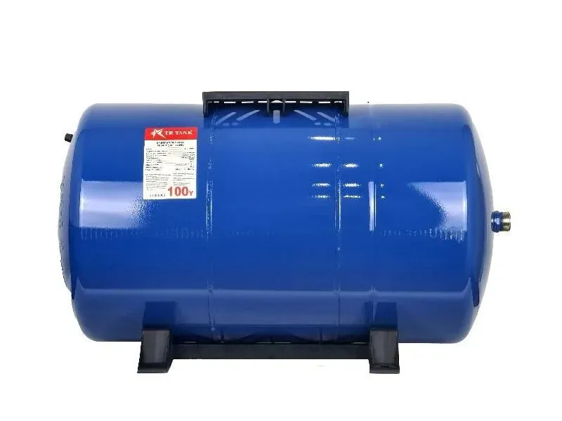 TR TANK 100 L 10 Bar  Sabit Mebranlı Yatık Genleşme Tankı