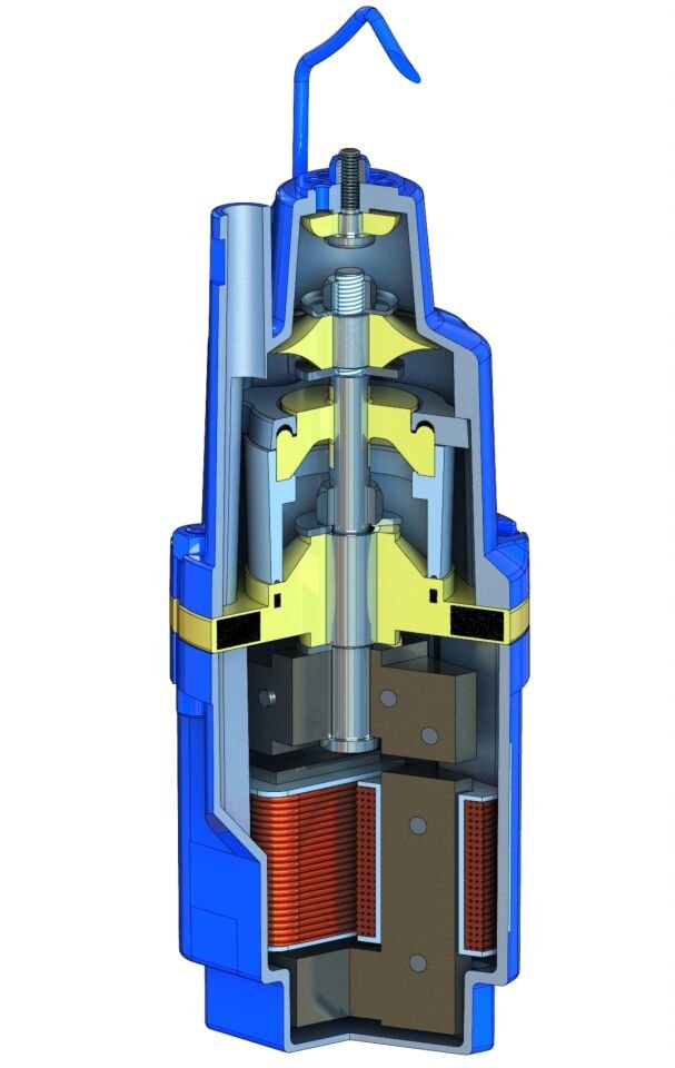 ATLAS Elektromanyetik Dalgıç Pompa 1/2''  10 Metre Kablolu