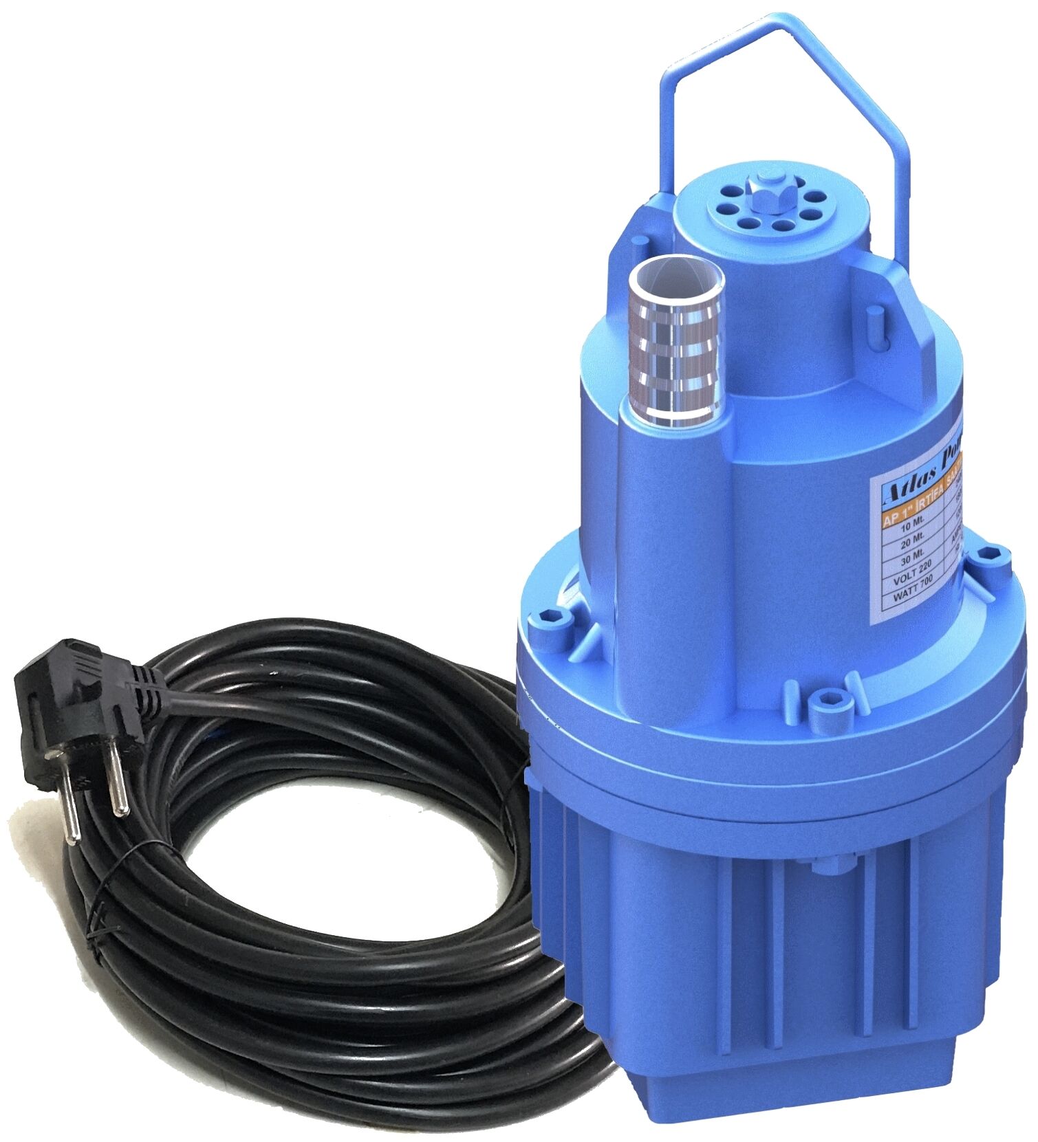 ATLAS  Elektromanyetik Dalgıç Pompa  1'' 10 Mt Kablolu