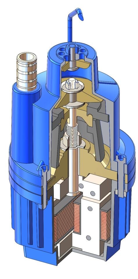 ATLAS Elektromanyetik Dalgıç Pompa 1'' 20 Mt Kablolu