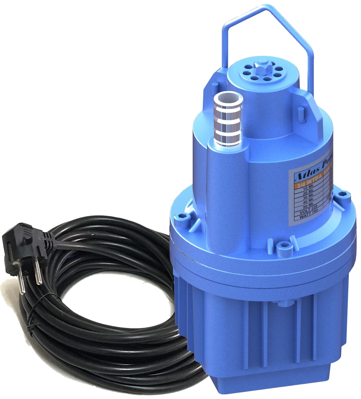 ATLAS Elektromanyetik Dalgıç Pompa  3/4'' 10 Mt Kablolu