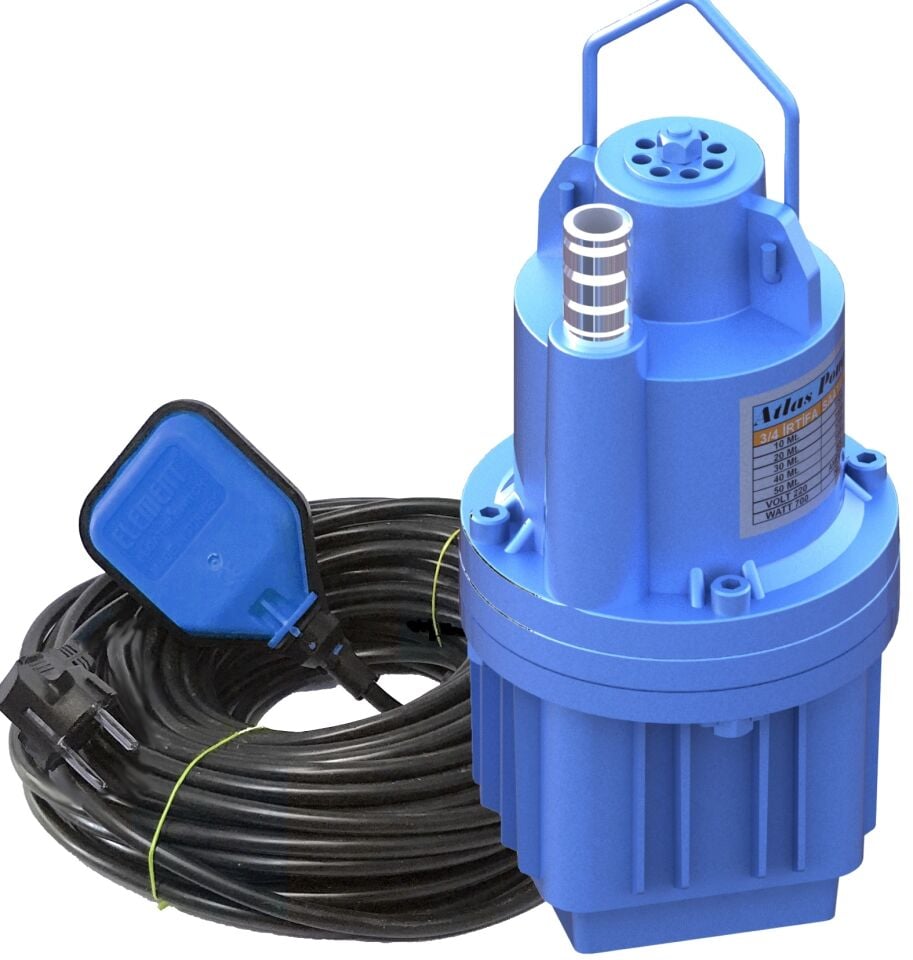 ATLAS  Elektromanyetik Dalgıç Pompa 3/4'' Flatörlü 30Mt Kablo