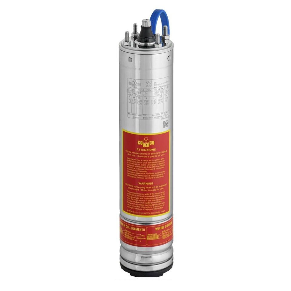 COVERCO 4'' İtalyan Yağ Soğ. 7,5 HP 5,5 kW  Trifaze Tek Motor