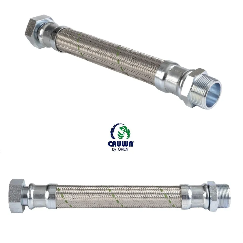 CRUWA Paslanmaz Düz Fleks Hortum  1 1/4'' 70 cm