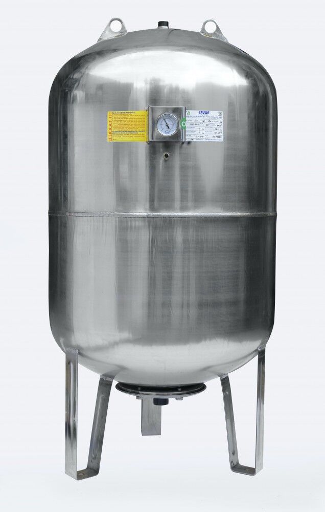 CRUWA CRW 100 Lt Dik Paslanmaz (304) Genleşme Tankı