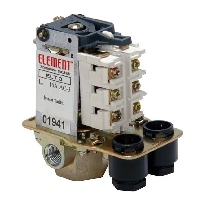 ELEMENT ELT 3 3-11 Bar 1/4'' Tahliyesiz Trifaze Basınç Şalteri