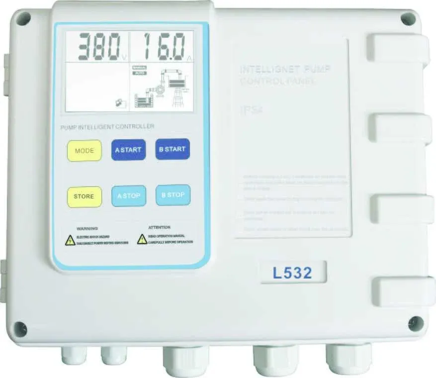 EPC TOU S02 Çift Pompa 1 HP-5,5 HP (0,7-4 Kw) Trifaze Elektronik Pano IP54