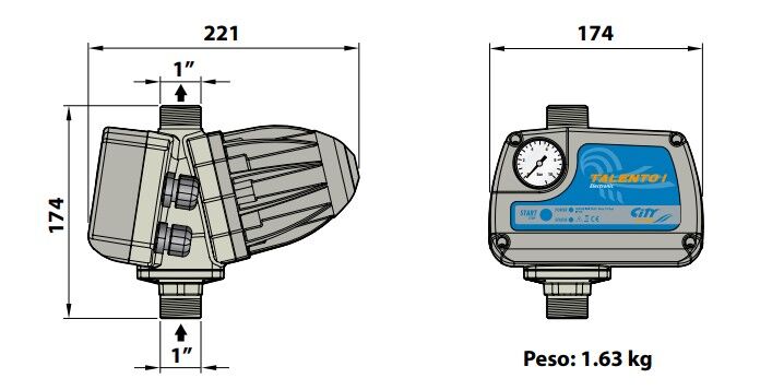 CITY Talento 2 Monofaze Hidromat