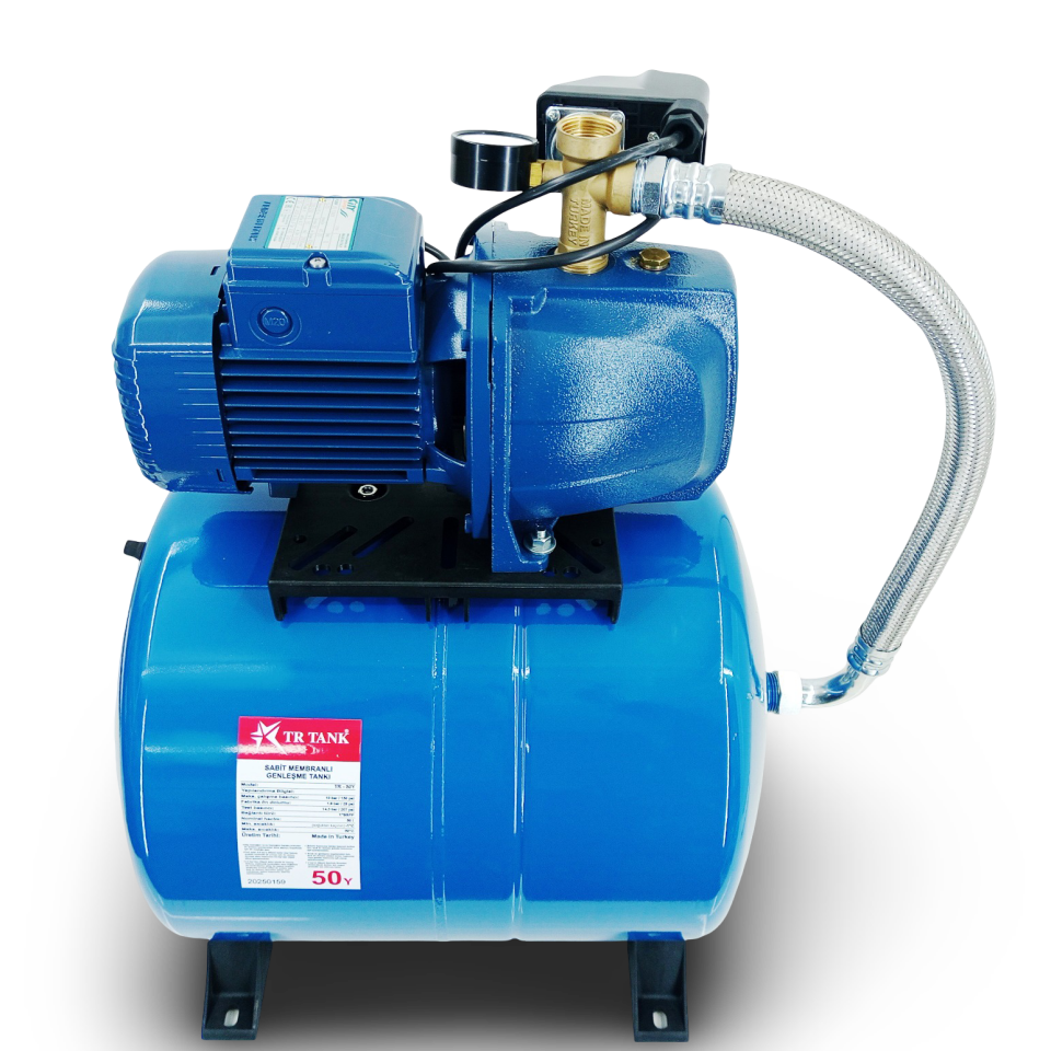 CITY Js 15 Hmx Hidrofor 8 Kat 12 Daire 50 lt Yatık TR Tanklı