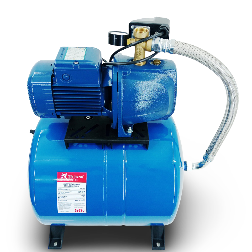 CITY Js 15 Hmx Hidrofor 8 Kat 12 Daire 50 lt Yatık TR Tanklı