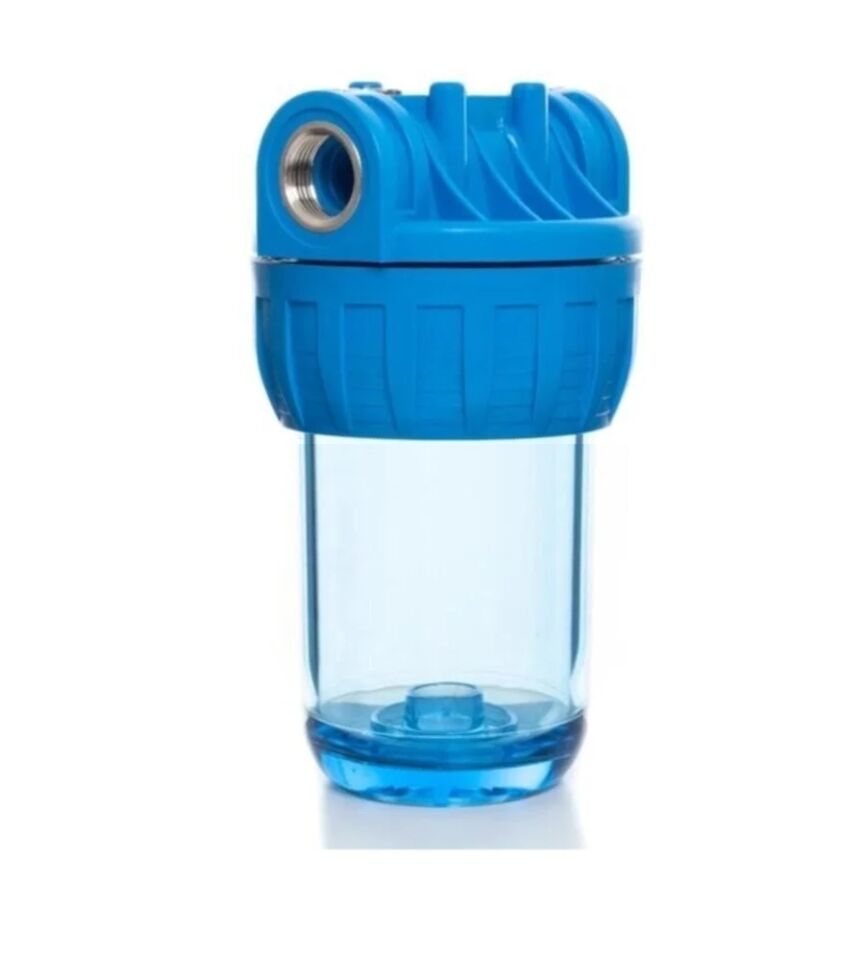 Tesisat Tipi Filtre Kabı 5'' Tekli 1/2'' Bağlantılı