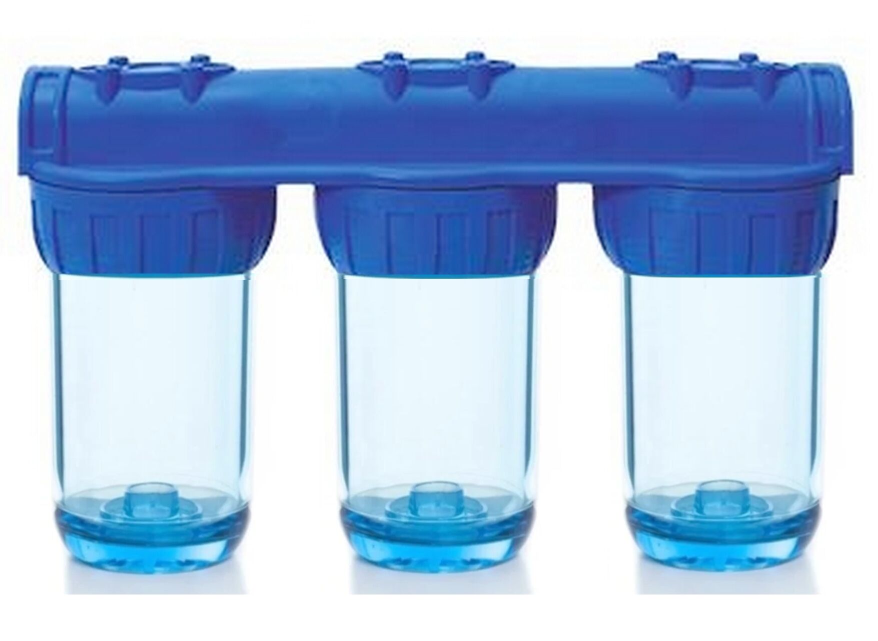 Tesisat Tipi Filtre Kabı 5'' Üçlü 3/4'' Bağlantılı