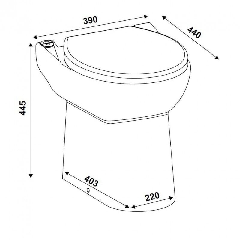 SANIHYDRO Sanicompact 43 Klozet Tipi +Lavabo Tahliye Cihazı